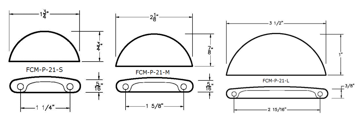 FCM-P-21 Crescent Bar Pull